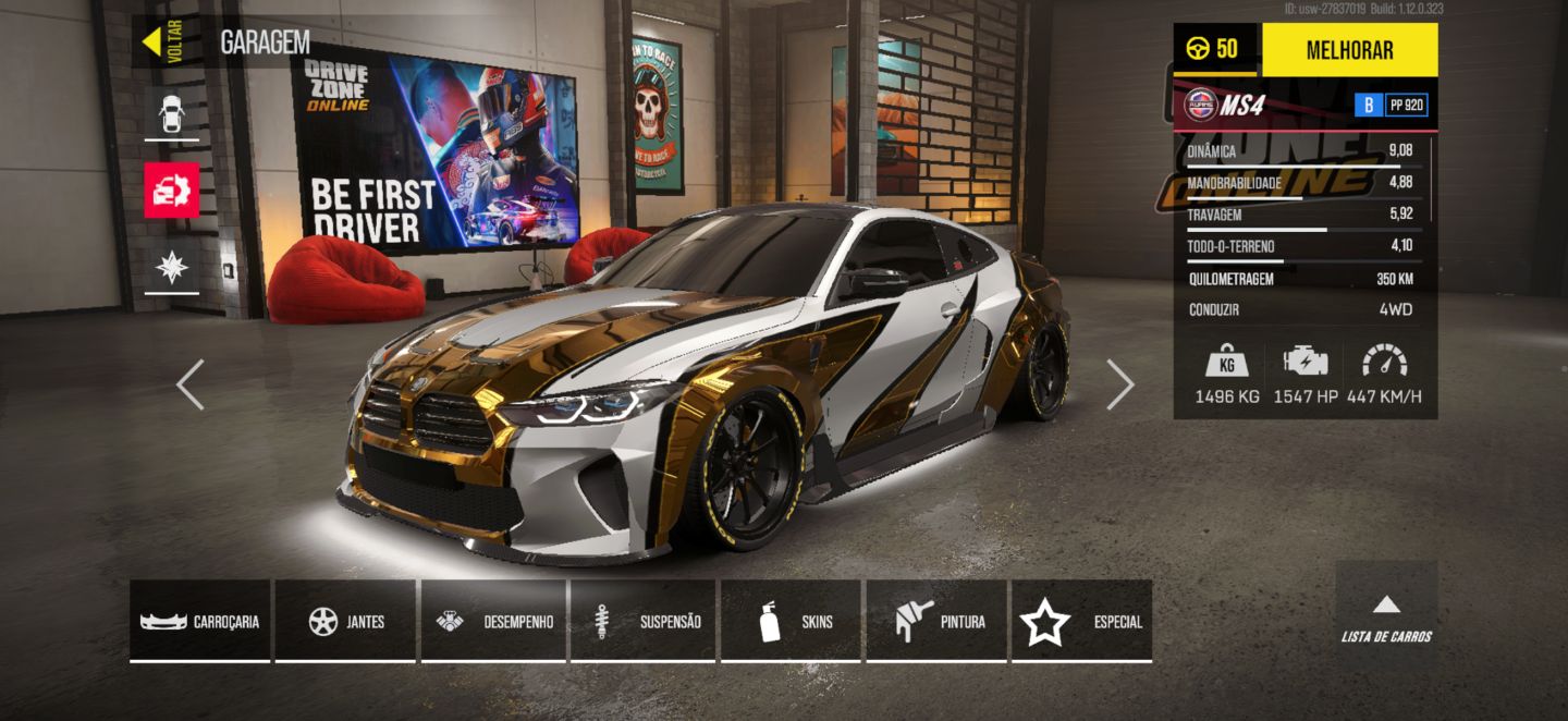 CONTA DRIVE ZONE CARROS FULL CP