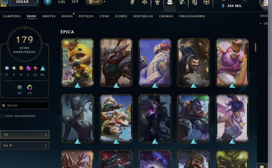 CONTA LOL | 200+ SKINS | 500K EA | UNRANKED | 1.5KK SORAKA | 100% SEGURA