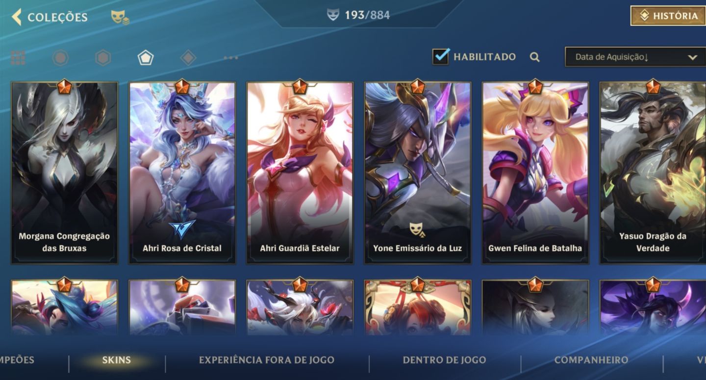 CONTA WILD RIFT MAIN AHRI E AKALI + Croma mítico Yuumi