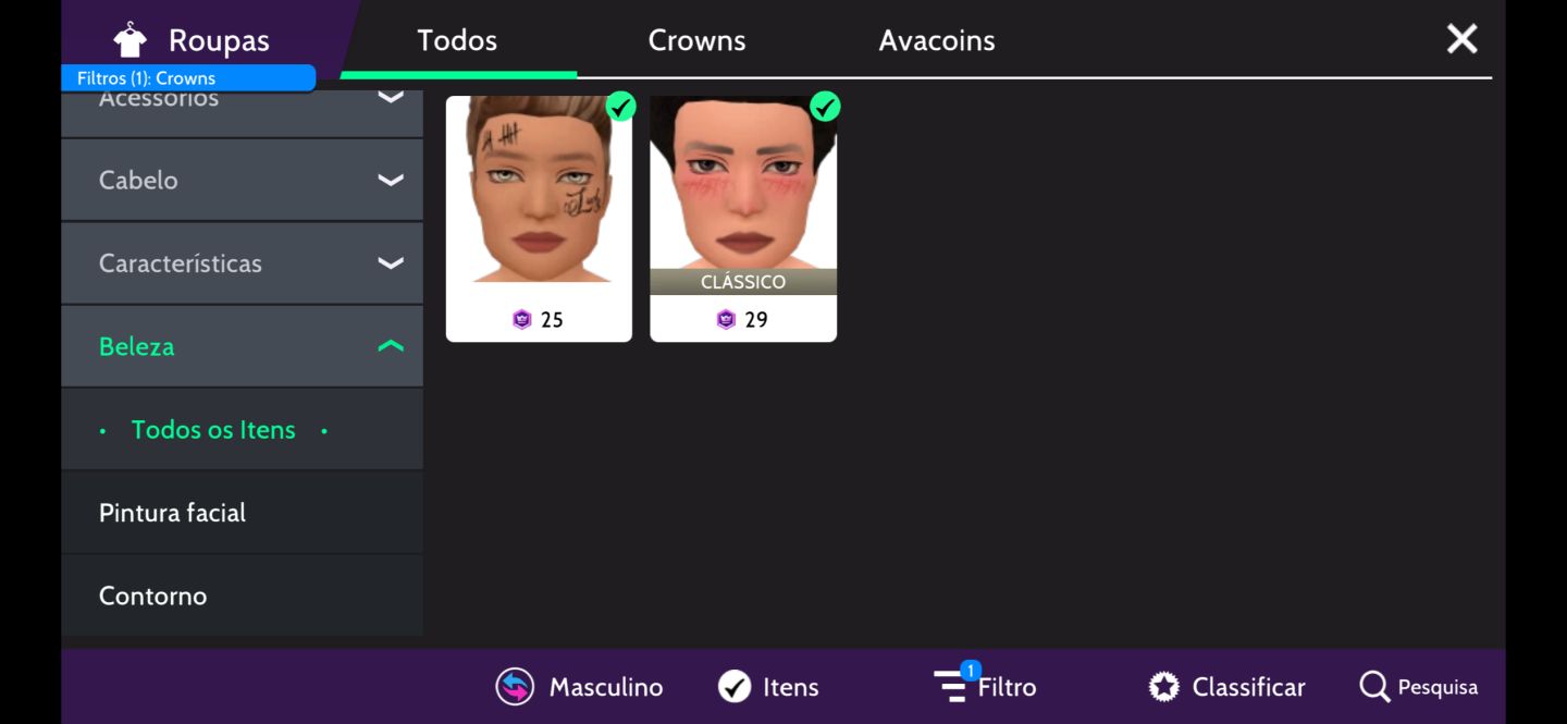 CONTA MASC. AVK LIFE rara chega mais!