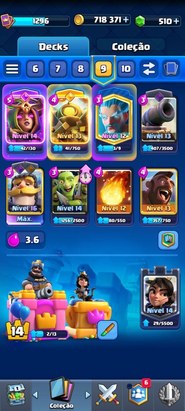 Conta de Clash Royale com 8600 troféus