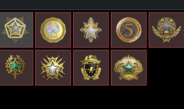 Conta CS + 8 medalhas