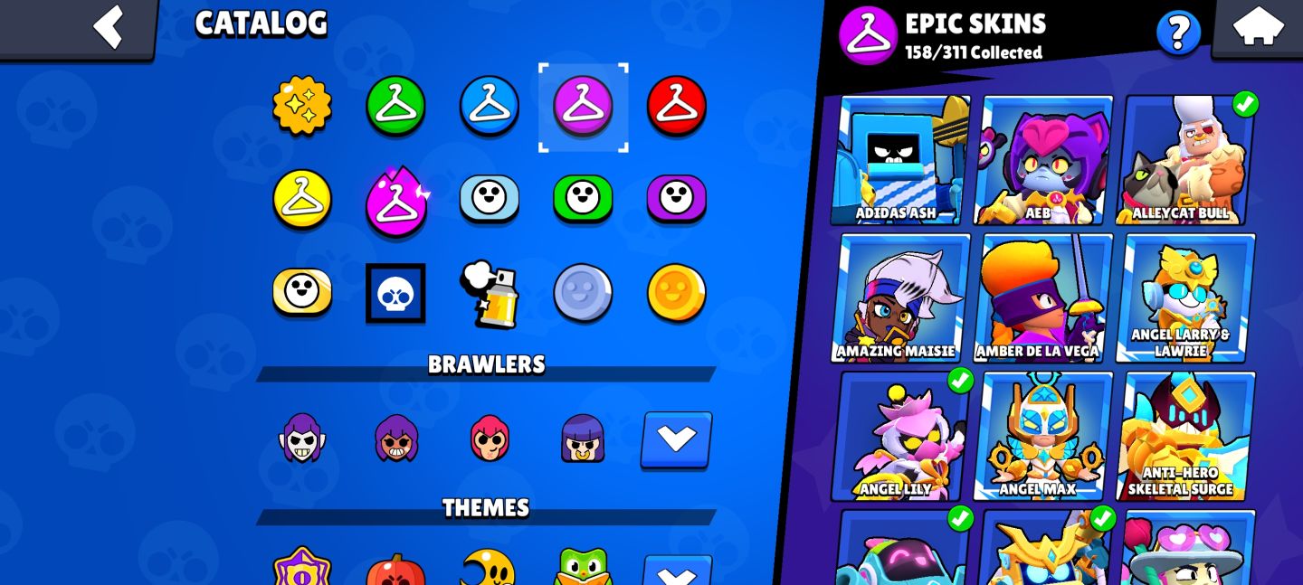 CONTA DE BRAWL STARS COM 107 PERSONAGENS