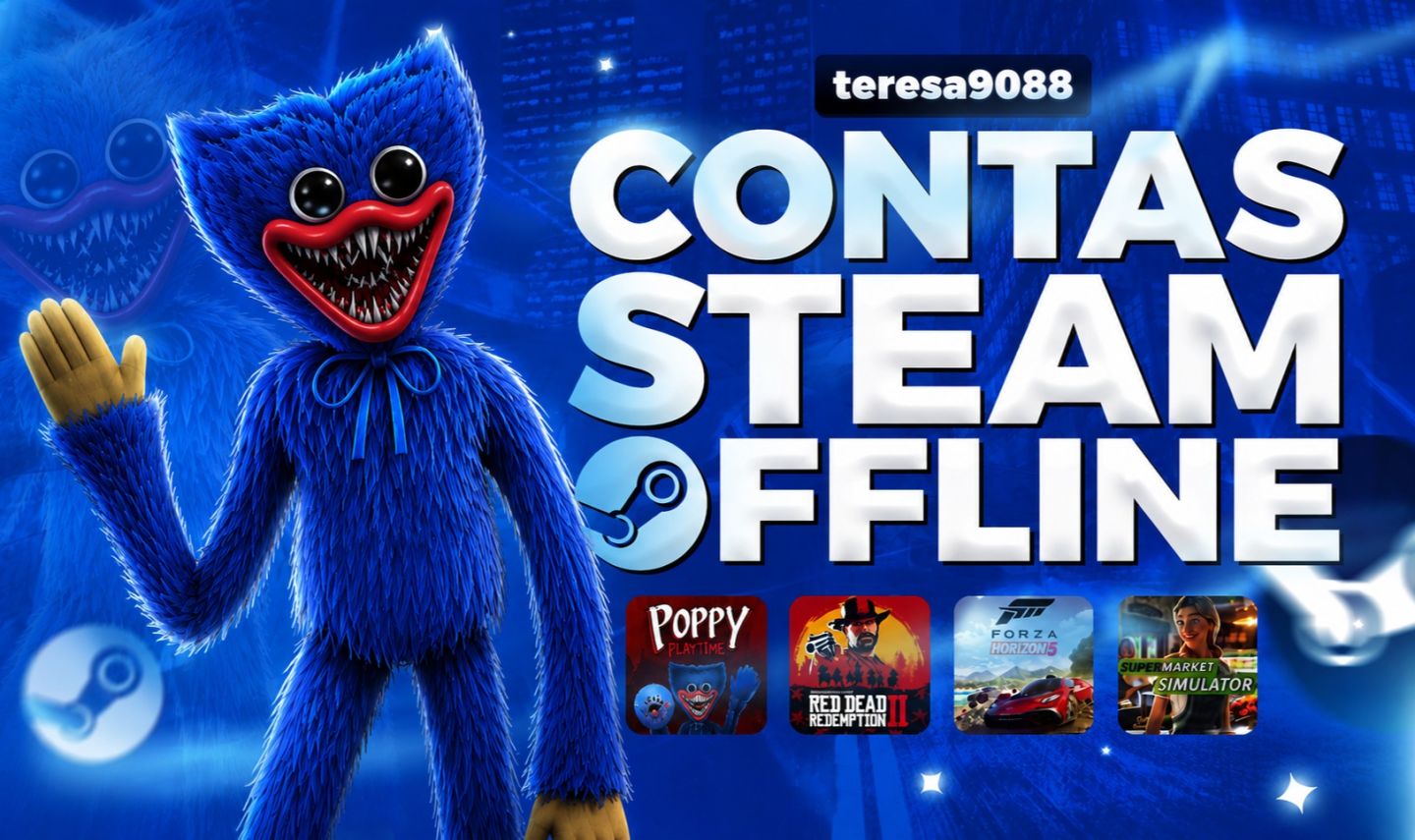 Jogos Triple a da Steam+ Brinde (Compre 1 e Leve 2) - Contas Off