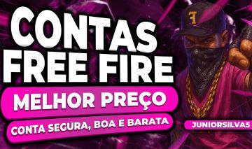 CONTAS FREE FIRE ANTIGA COM 4 ARMAS EVOLUTIVA+ 5 PUNHO+770 PEITORAL+SOMBRA ROXA