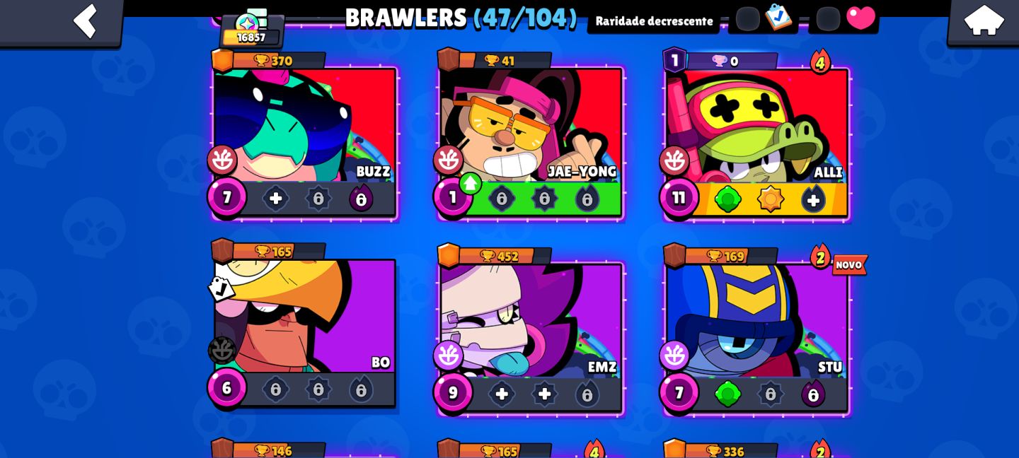 CONTA DE BRAWL STARS COM O PASSE COMPRADO