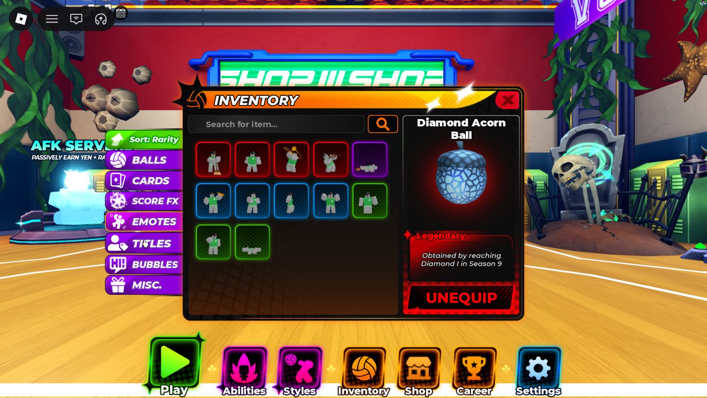 CONTA DE VOLLEYBALL LEGENDS COM TSH +SHIELD BREAKER+332 LUCKY SPIN+2 SLOTS EXTRA