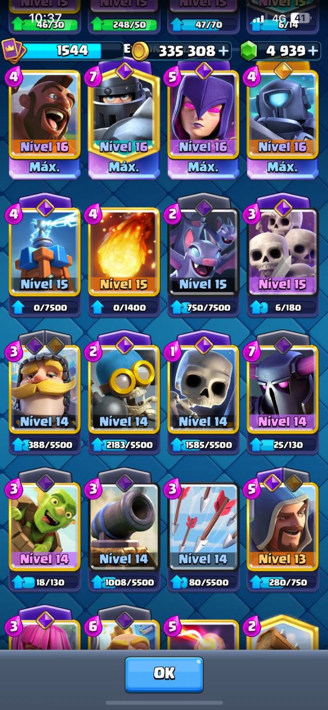 CONTA CLASH ROYALE RARA E MUITO FORTE 11.9K TROFÉUS/ 2 EM 1