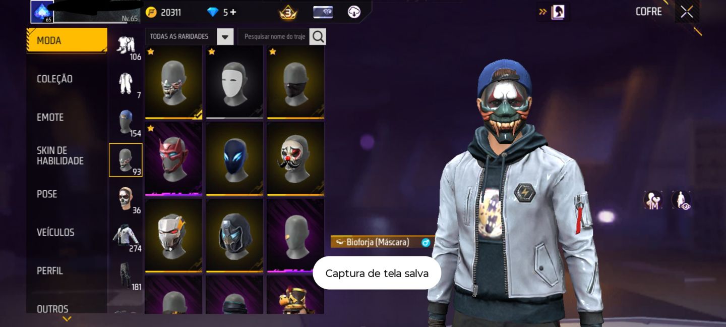 CONTA DE FREE FIRE MUITO TOP