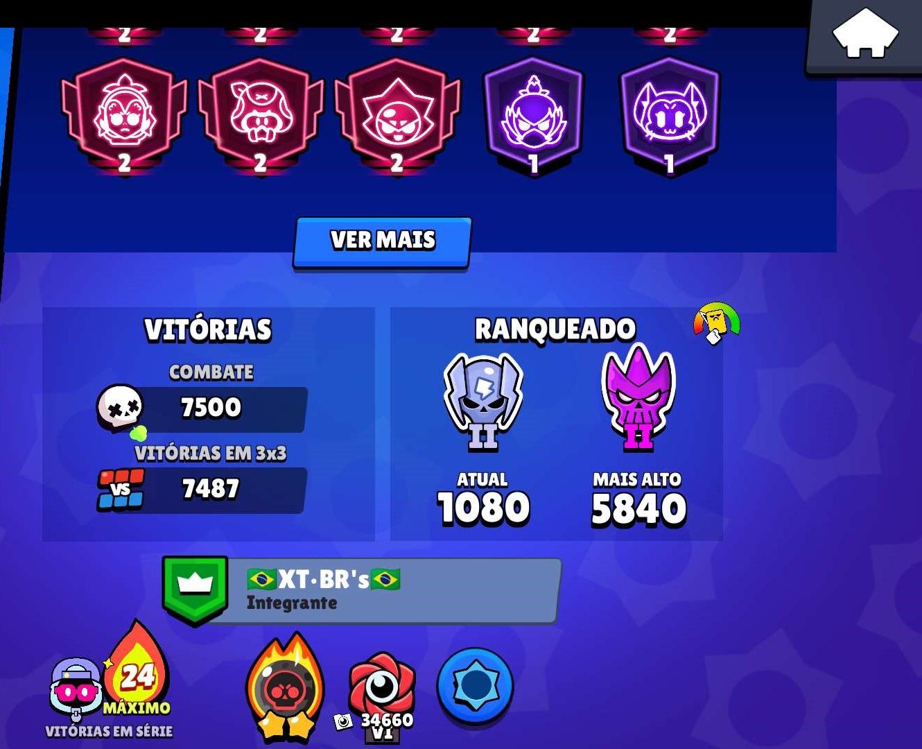CONTA RARA DE 2018 - 122.000 TROFEUS - SKINS UNICAS- PARA SAIR HOJE-TODOS BRAWL