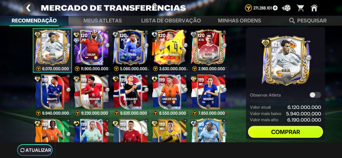 GER 125 | SHEVCHENKO 126 + MARQUINHOS 126 + SNEIJDER 126 + 40K FRAGMENTOS