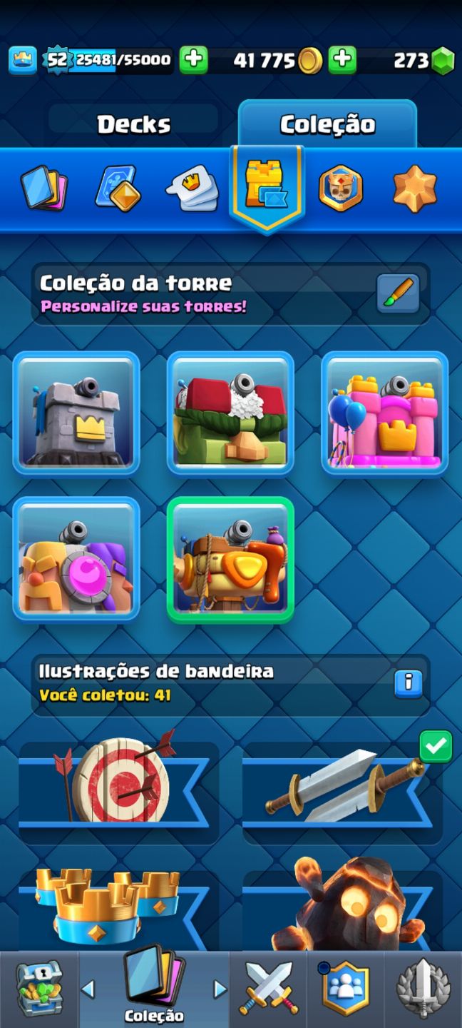 LVL 52 | ARENA 24 | 7 EVOLUÇÕES | 9,527 TROFÉUS. | Conta Clash Royale