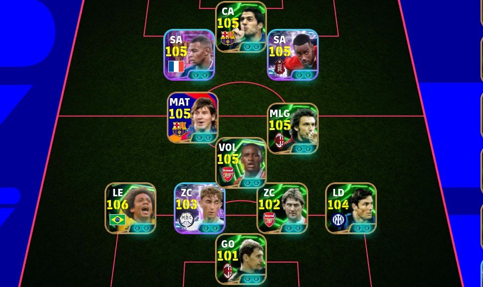 Conta eFootball SUAREZ MBAPPE PSG PRIME PIRLO SÓ CRAQUE!!!