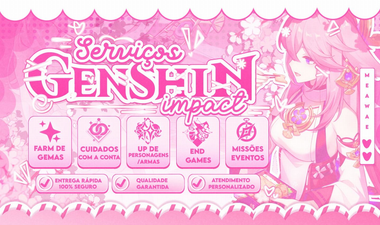 SERVIÇOS GENSHIN IMPACT - FARM