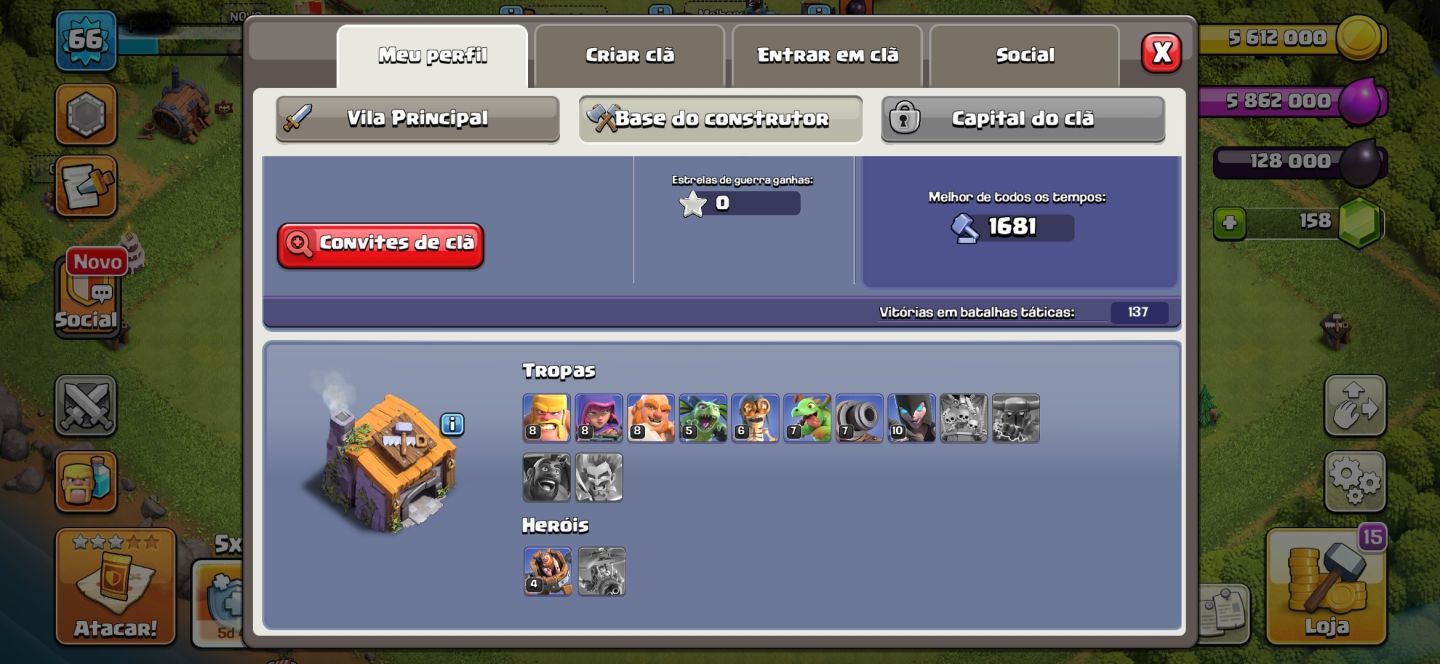 MELHOR OFERTA 3 EM 1 CONTA BRAWL STARS, CLASH ROYALE E CLASH OF CLANS AVANÇADO