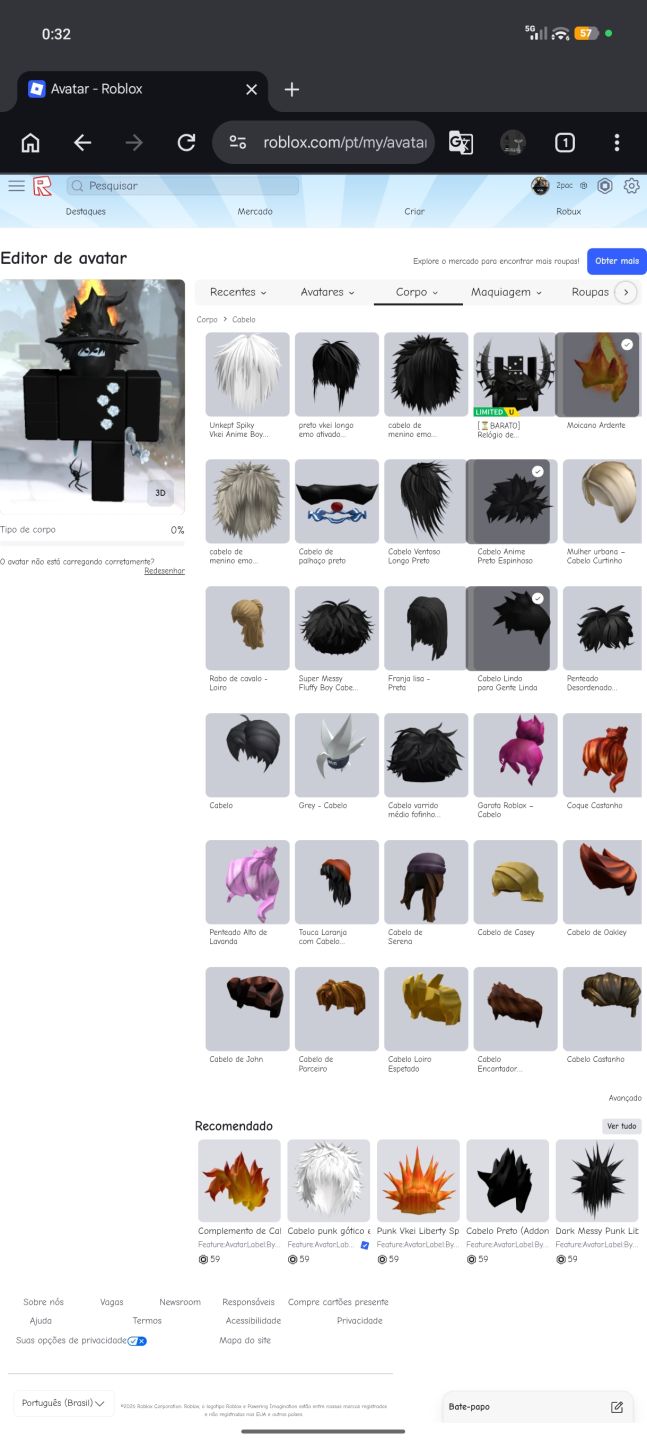 Roblox conta korblox