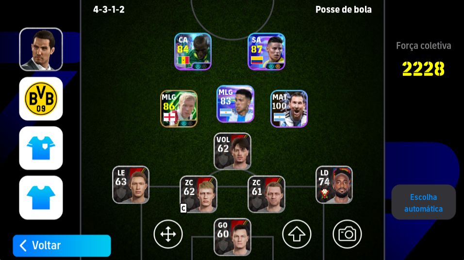 CONTAS EFOOTBALL INICIANTES