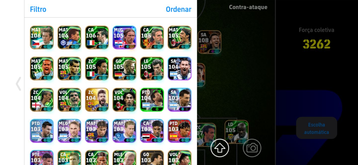 Conta com Neymar 106, efootball chama
