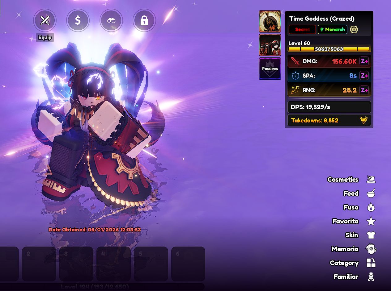 Anime Vanguards Units a Venda