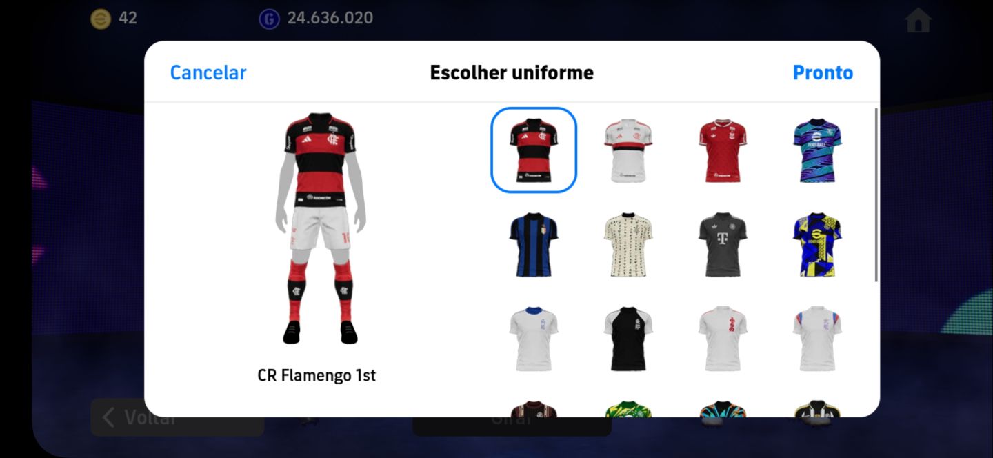 Conta de efootball muito booa
