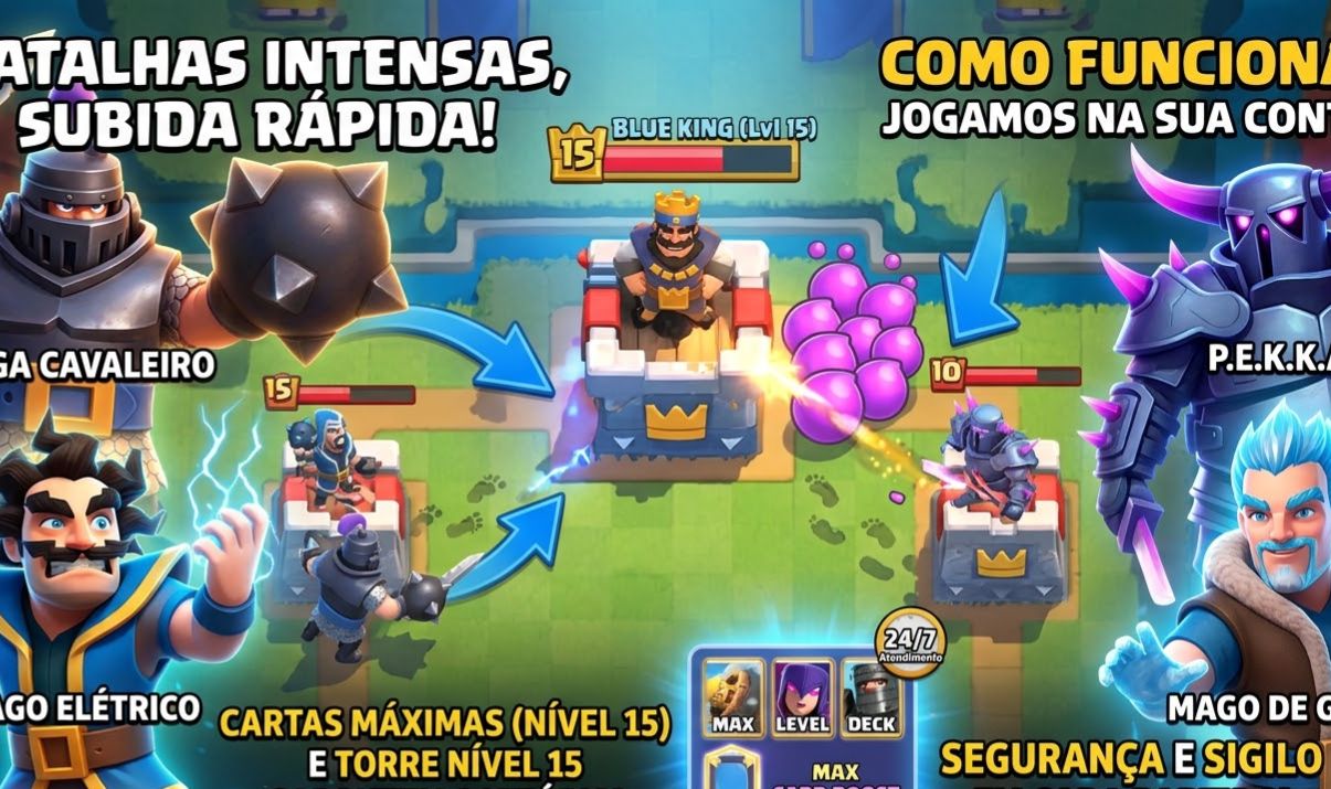 UPO SUA CONTA NO CLASH ROYALE/ subo arenas, troféus etc.