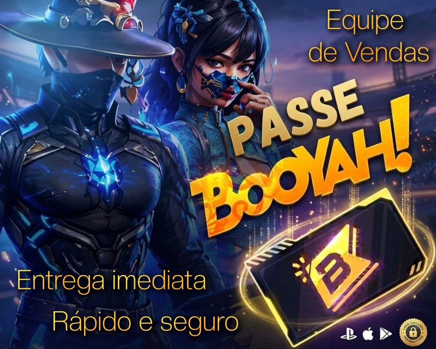 PASSE DE ELITE BOOYAH PREMIUM FREE FIRE ENTREGA RÁPIDA! VIA ID SEM ADICIONAR