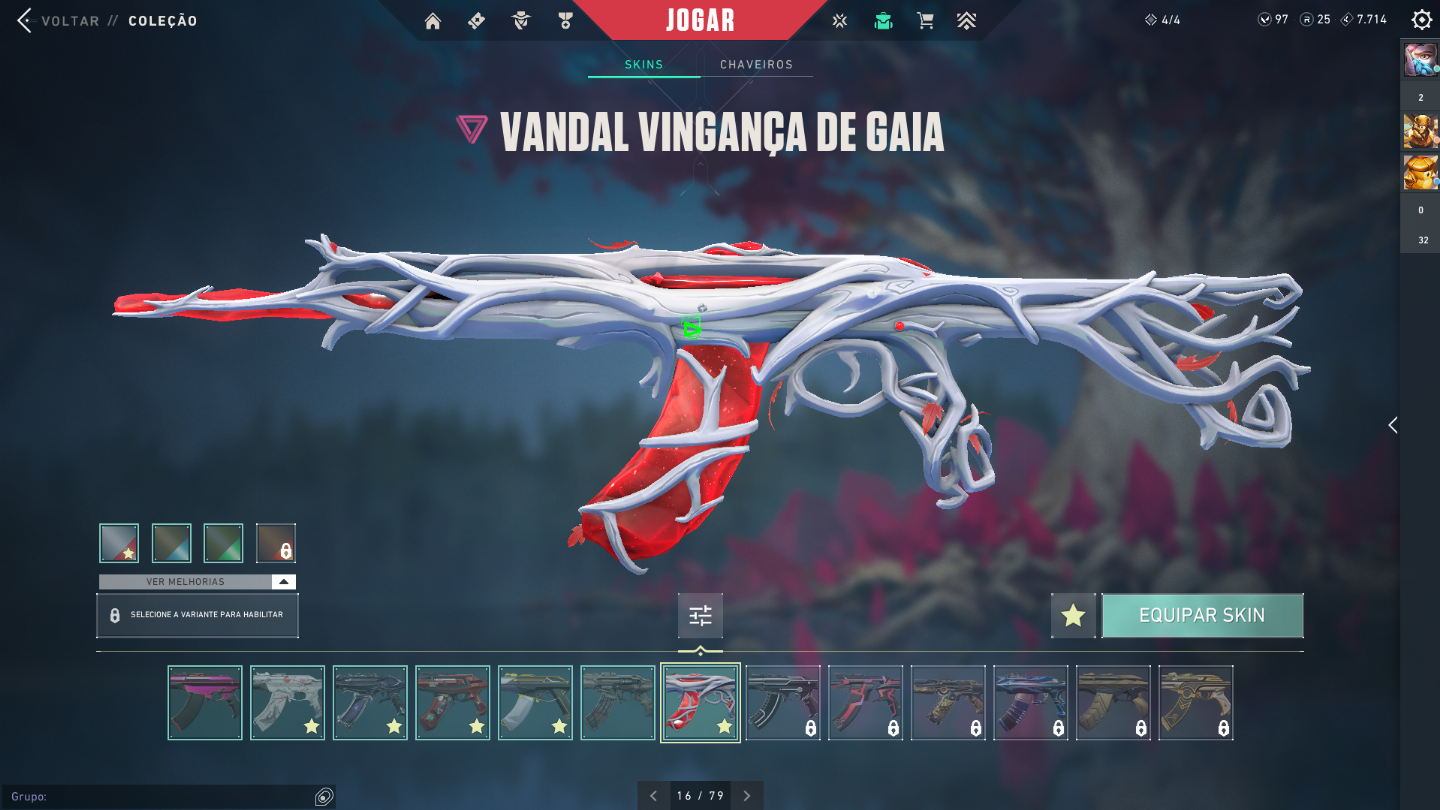 Conta de Valorant R$3400 gastos. +de 13 skins de vandal e phantom.