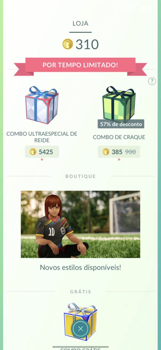 Conta avançada- Pokemon Go