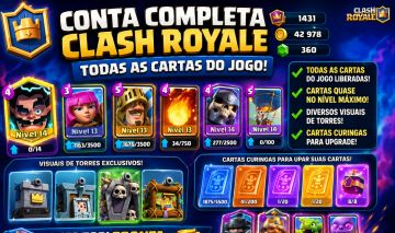 CONTA DE CLASH ROYALE QUASE FULL MUITO BRABA