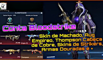 Conta Blood, Bastão, Chinelo, Skins de armas Eterna e Ultra, Skins de Strikers +