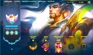 YASUO DRAGÃO SKIN LENDÁRIA + [ QUASE 100 SKINS HABILITADAS ] + VARIAS LENDÁRIAS