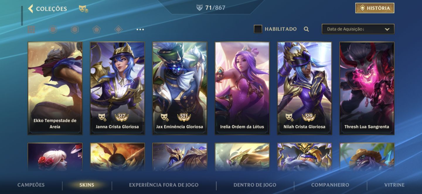 CONTA DE WILD COM LENDA E MONARCA