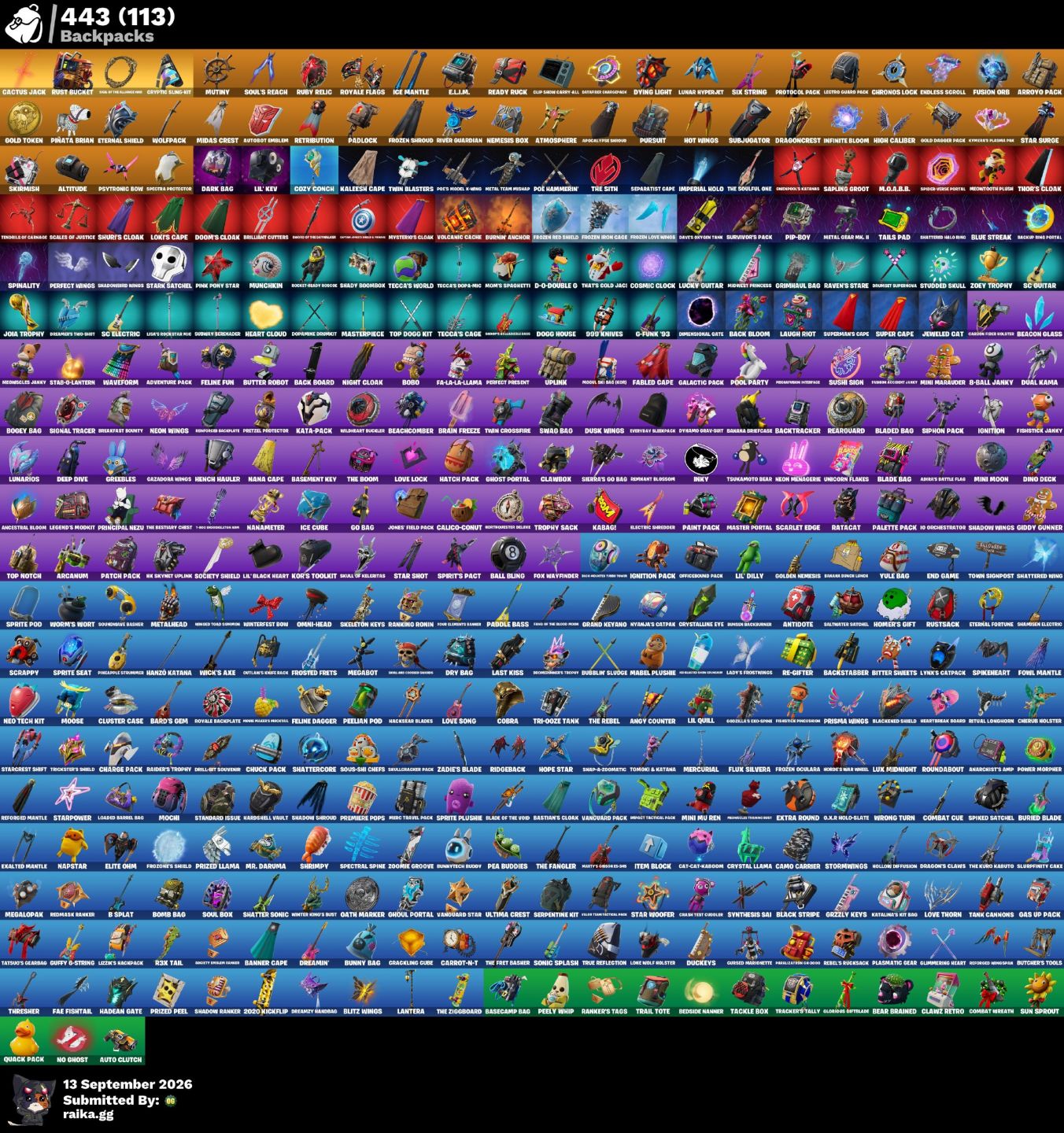 CONTA FORTNITE, TRAVIS SCOTT, MINTY E GLOW 404 SKINS