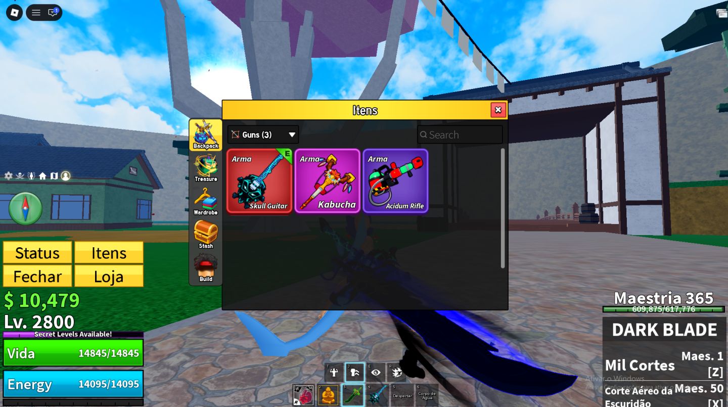 Conta de Blox fruits Completa com Dark blade, Gamepass, Raças v4 3,3m de Bounty