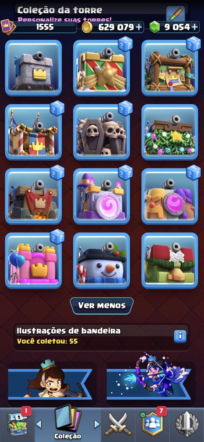 Conta de clash royale 12k de troféus
