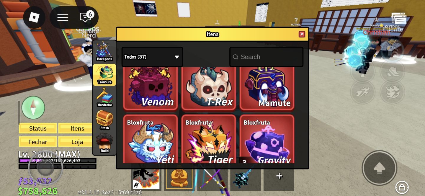 CONTA Blox Fruits NIVEL MÁXIMO (Lv. 2800) | V4 FL + CDK + TTK + GAMEPASS + BÔNUS
