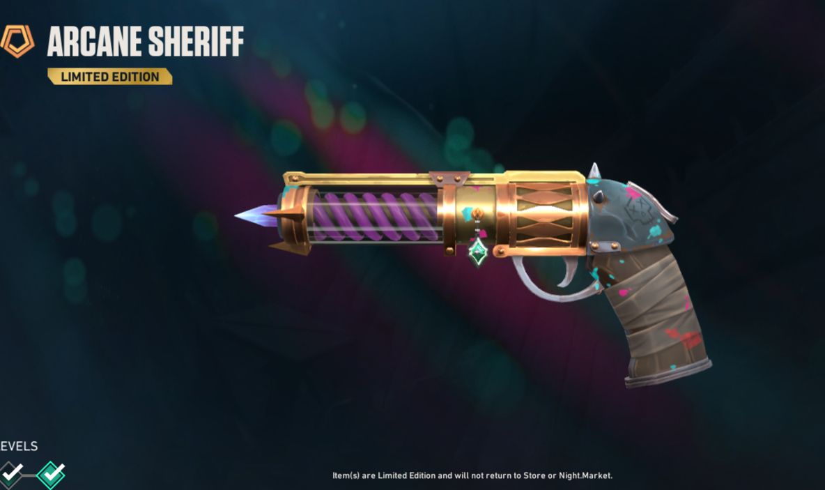 Conta de valorant com sheriff arcane e mt skin