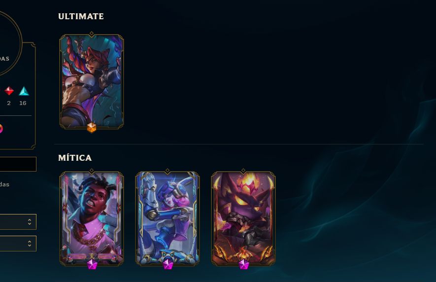Conta GOLD 1 com EKKO TRUE DAMAGE NOVA BORDA E ICO SAMIRA ULTIMATE 4 SKIN MITICA