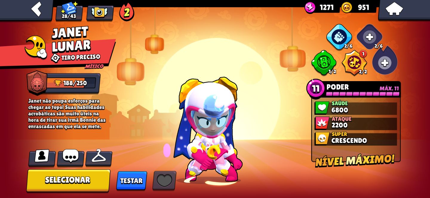 Conta de braw stars conta com varias skins miticas e epicas conta de 2023