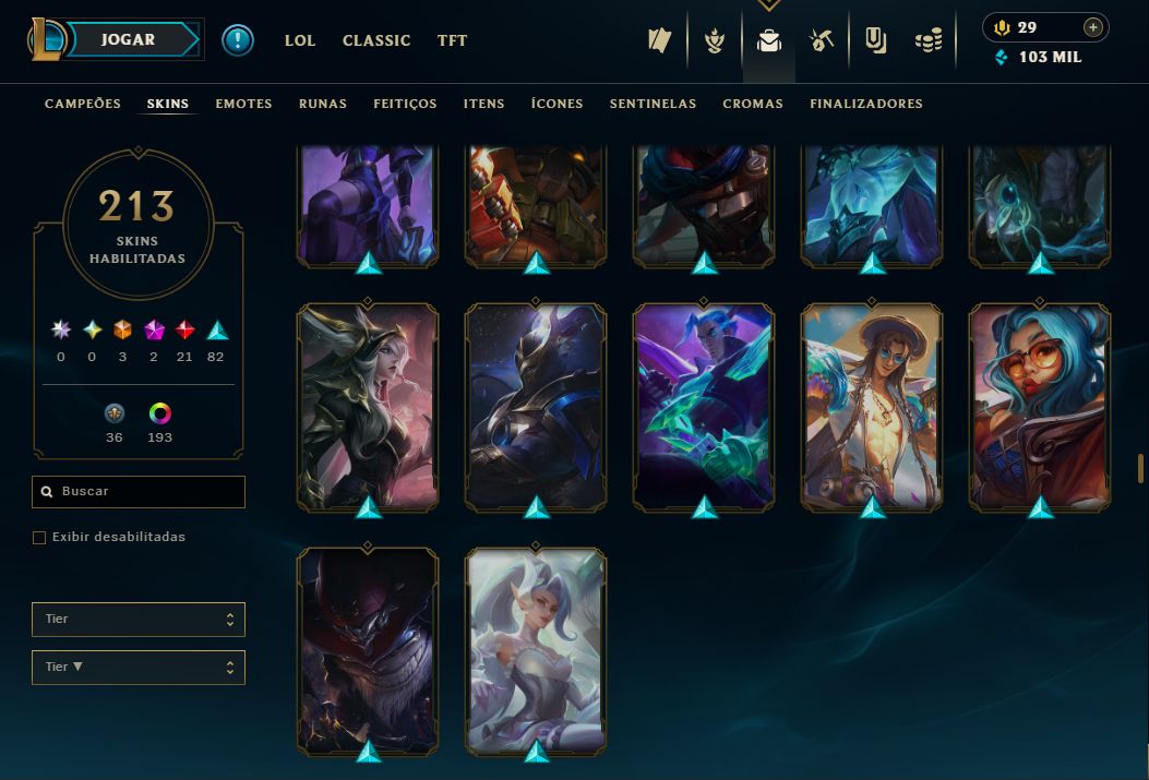 CONTA LOL À VENDA ELO ALTO ÓTIMO MMR PRONTA PARA JOGAR