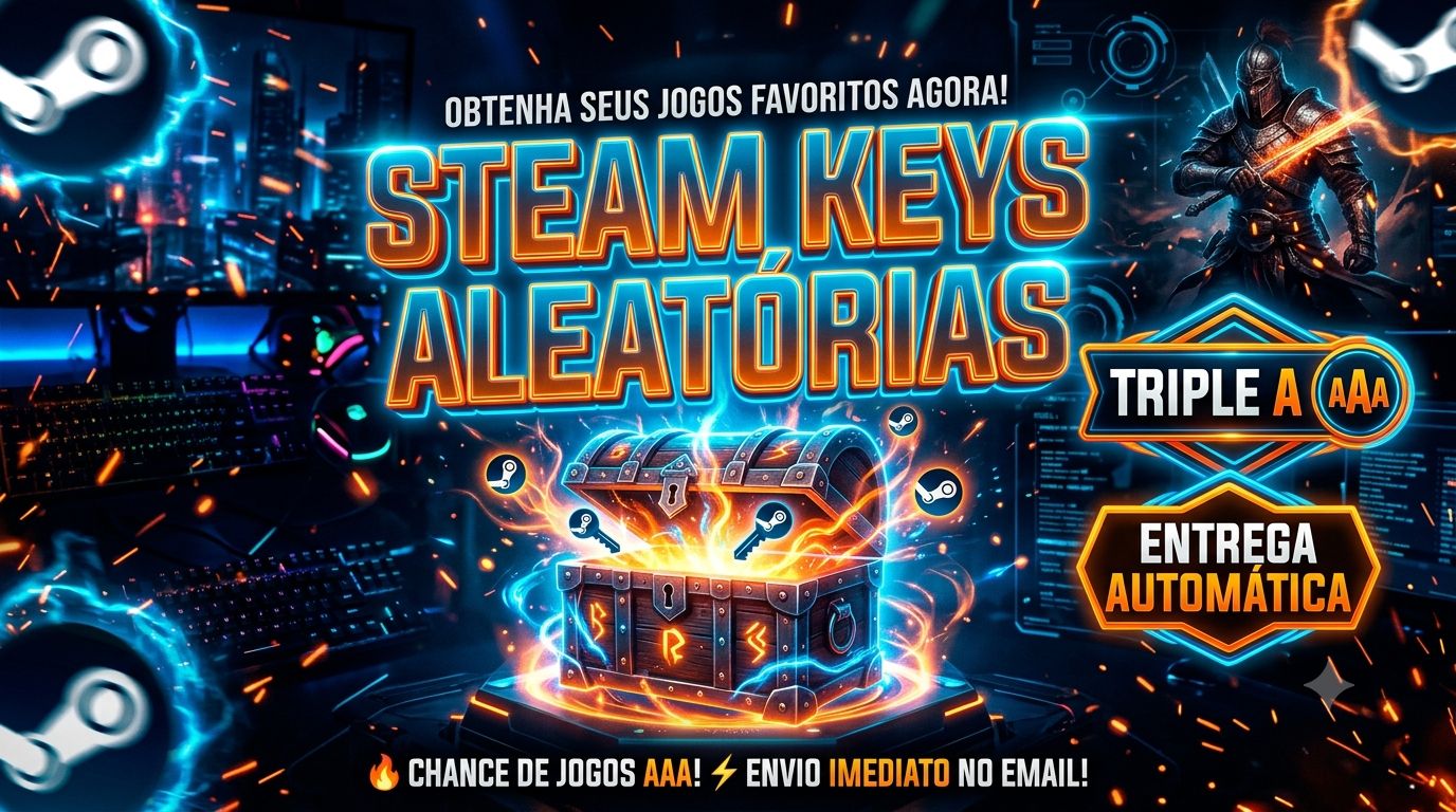 STEAM KEYS ALEATÓRIAS (RANDOM) | ENTREGA AUTOMÁTICA