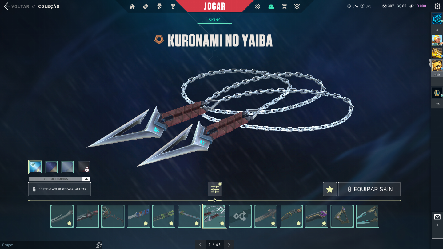 CONTA +50 FACAS, FULL SKIN, RADIANTE TODOS EP, +10K GASTOS