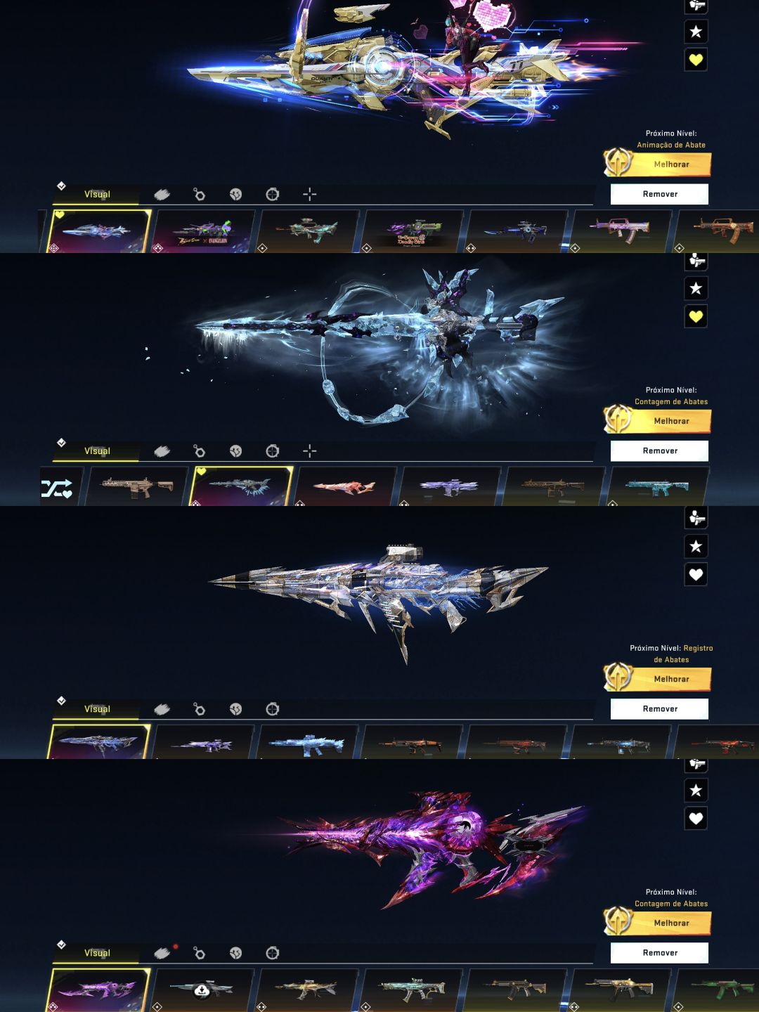 CONTA BLOOD STRIKE COM VÁRIAS SKINS ETERNA E EVO
