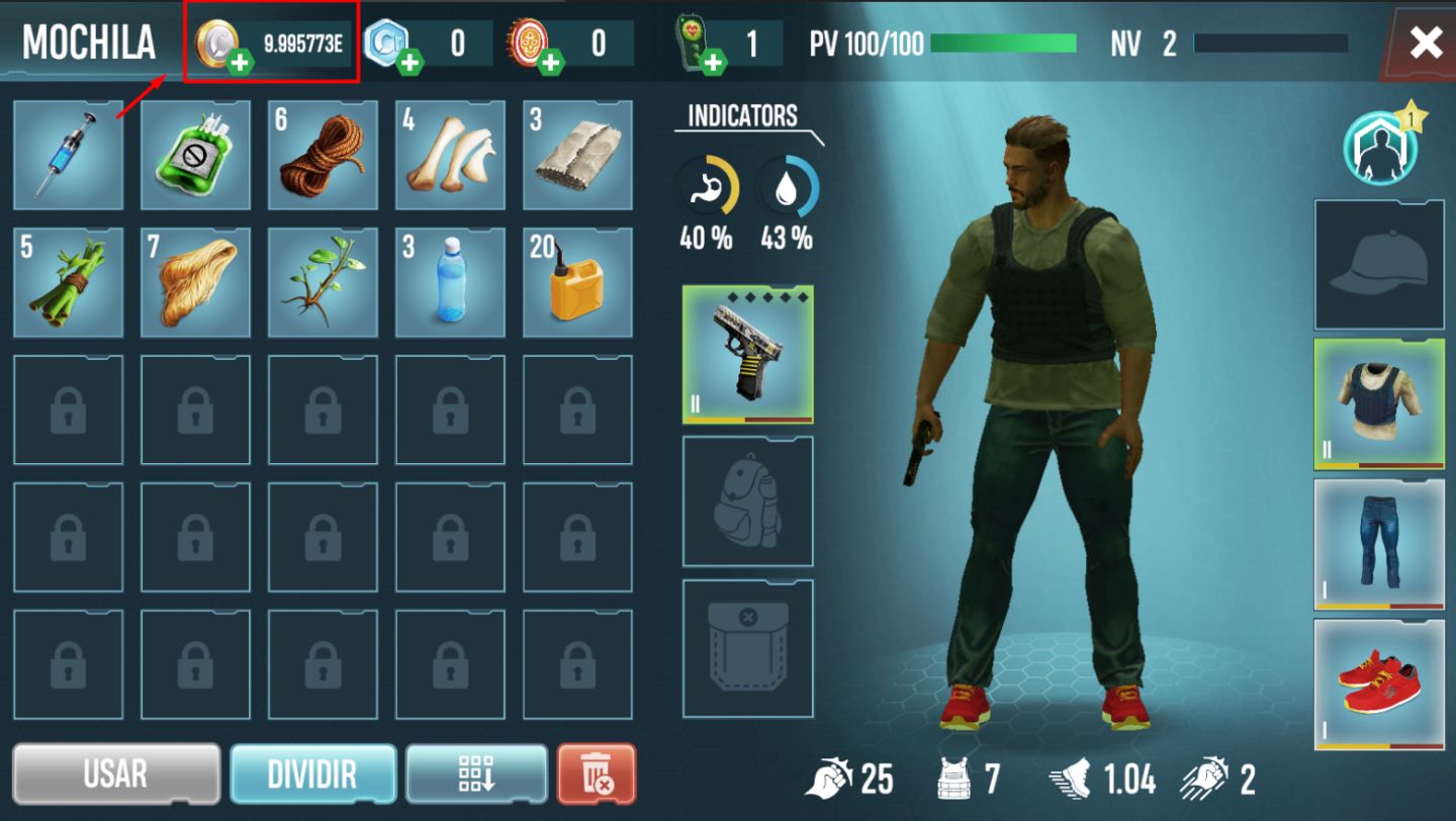 SURVIVAL POINT: EPIC ADVENTURE | MOEDAS | ANDROID
