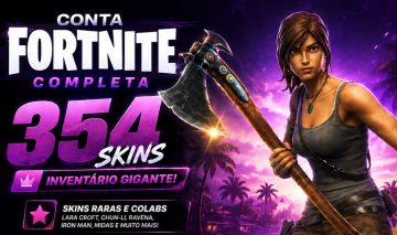 CONTA FORTNITE COMPLETA 354 SKINS | 1.850 V-BUCKS