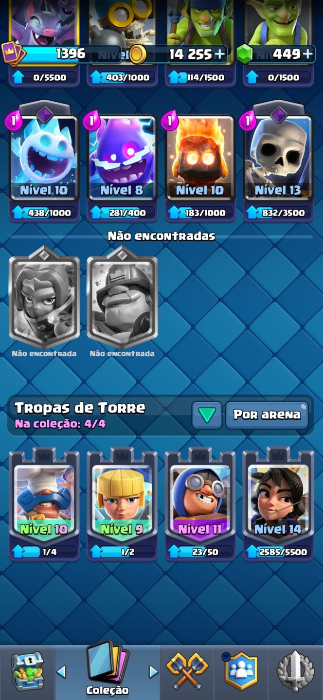 Clash Royale nível 14 arena 26
