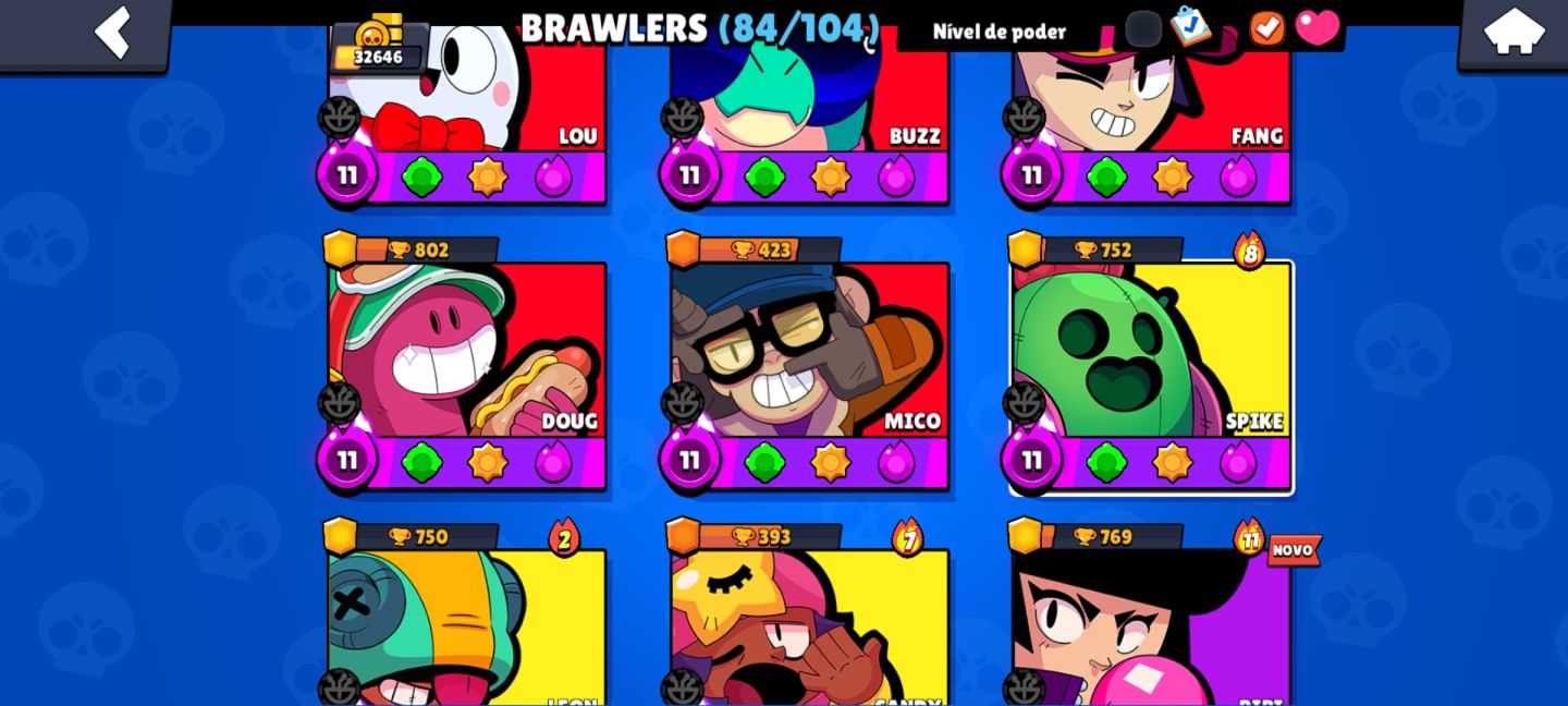 CONTA RARA BRAWL STARS 2021 | MORTIS DEMONÍACO | SPIKE CARTOON | 32K+ TROFÉUS
