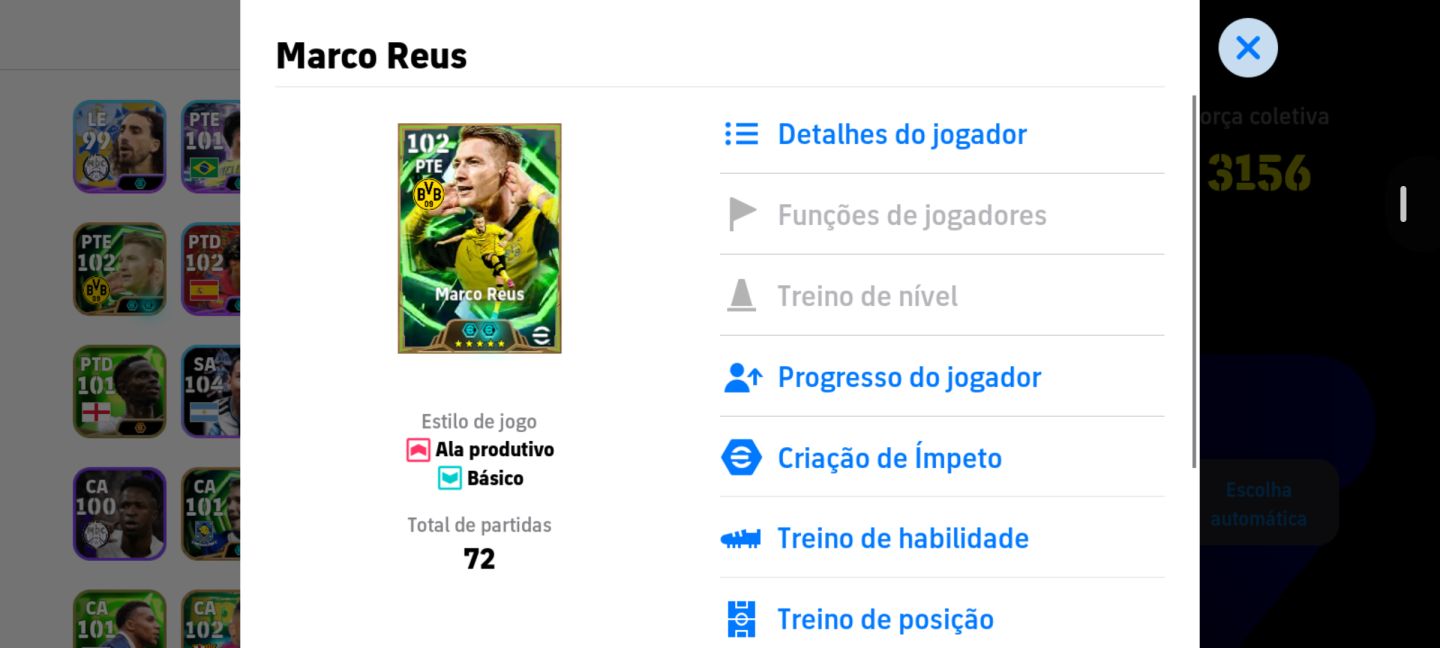 CONTA EFOOTBALL 3156 DE FORÇA