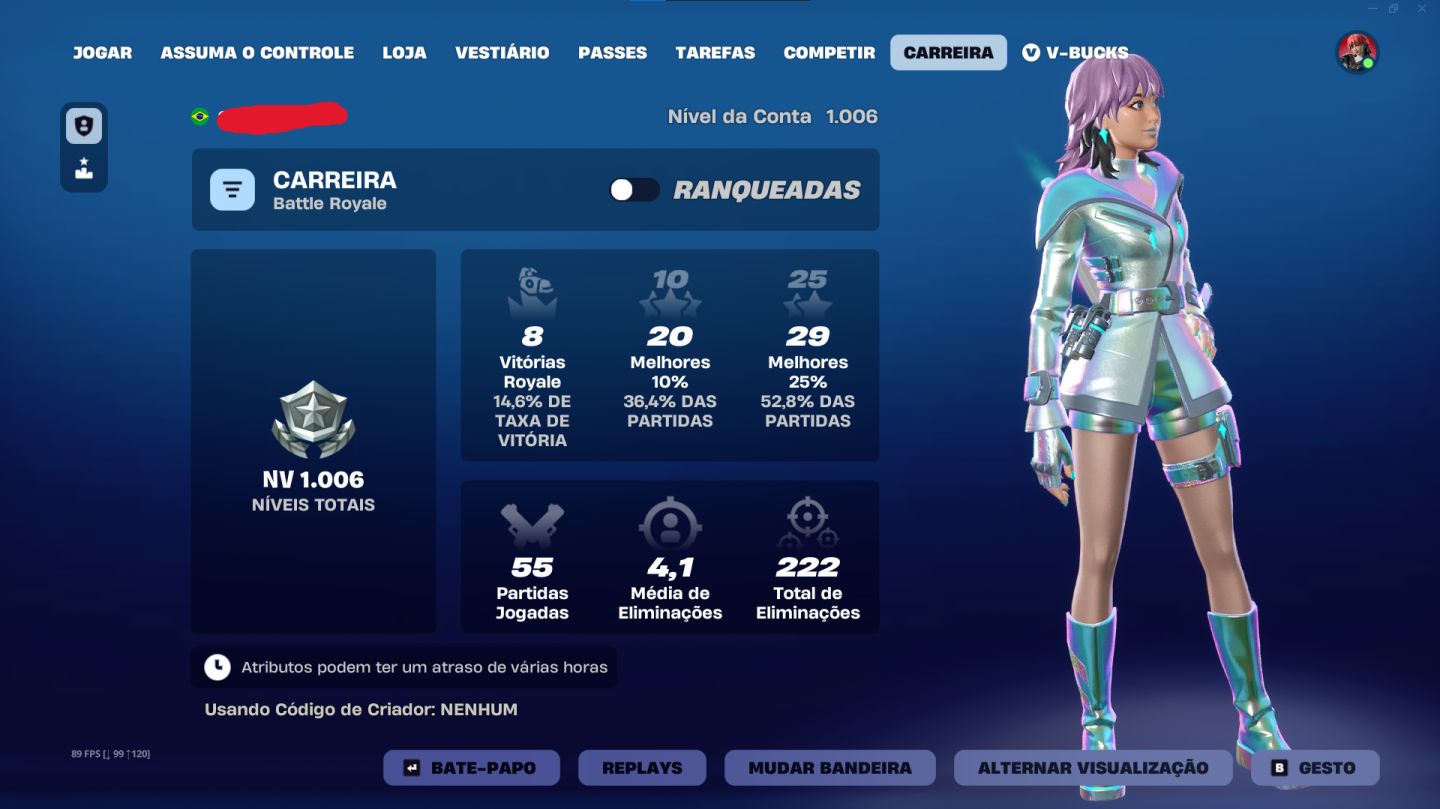 CONTA FORTNITE MAIS DE 1K GASTO COM RENEGADE, CAVEIRÃO, FOXY E MAIS