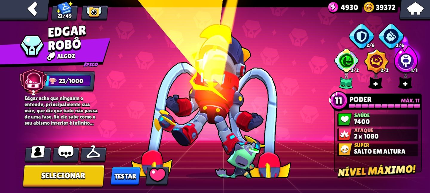 Conta de Brawl Stars com 40k de Troféus e muitas Skins e Recursos!!